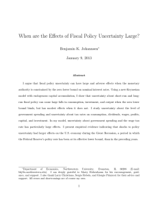 When are the Effects of Fiscal Policy Uncertainty Large?