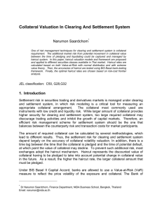 Collateral Valuation In Clearing And Settlement System: