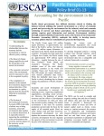 Pacific Perspectives Policy Brief 01‐13 Accounting for the environment in the Pacific