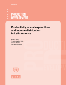 PRODUCTION DEVELOPMENT Productivity, social expenditure and income distribution