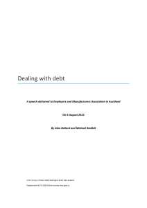 Dealing with debt