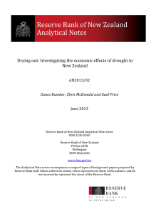 Drying out: Investigating the economic effects of drought in  AN2013/02 June 2013