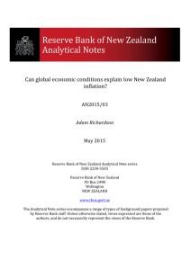 Can global economic conditions explain low New Zealand inflation?  AN2015/03