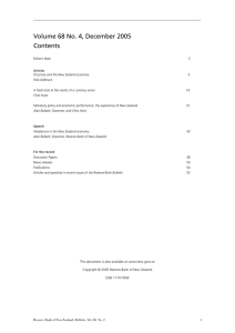 Volume 68 No. 4, December 2005 Contents