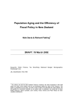 Population Aging and the Efficiency of Fiscal Policy in New Zealand