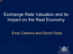 Exchange Rate Valuation and its Impact on the Real Economy