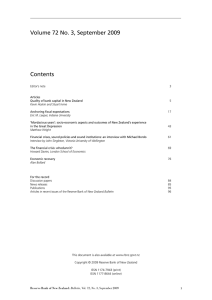 Volume 72 No. 3, September 2009 Contents