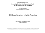Offshore Services in Latin America Regional Dialogue on