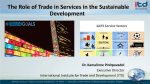 The Role of Trade in Services in the Sustainable Development