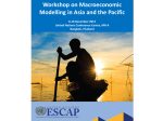 Workshop on Macroeconomic Modelling in Asia and the Pacific 8-10 December 2015