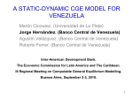 A STATIC-DYNAMIC CGE MODEL FOR VENEZUELA
