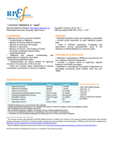 E N conomic Statistics in epal