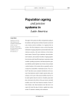 Population ageing systems in and pension Latin America