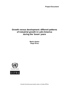 Growth versus development: different patterns of industrial growth in Latin America