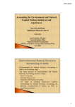 Accounting for Environment and Natural Capital: Indian Initiatives and experiences Smt S.Jeyalakshmi