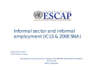 Informal sector and informal employment (ICLS &amp; 2008 SNA)
