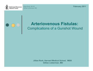 Arteriovenous Fistulas: Complications of a Gunshot Wound