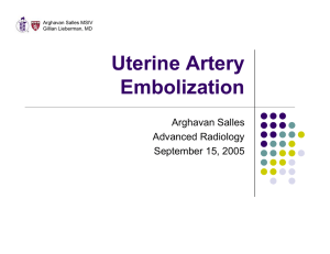 Uterine Artery Embolization
