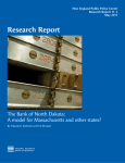 Research Report The Bank of North Dakota: New England Public Policy Center