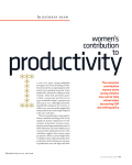 I productivity women’s contribution