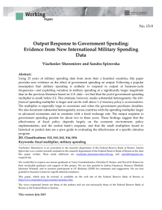 Output Response to Government Spending: Evidence from New International Military Spending Data