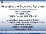Assessing the Economic Recovery