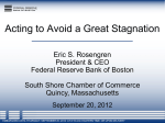 Acting to Avoid a Great Stagnation