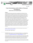   Trade Liberalization and the Politics of Financial  Development  No. 04‐3