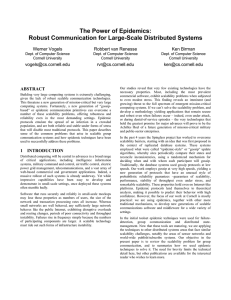 The Power of Epidemics: Robust Communication for Large-Scale Distributed Systems