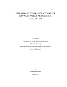 Operating Systems Abstractions for Software Packet Processing in Datacenters