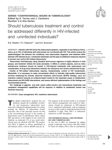 SERIES ‘‘CONTROVERSIAL ISSUES IN TUBERCULOSIS’’ Number 5 in this Series