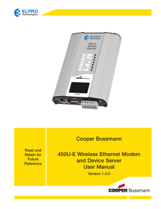 450U-E Wireless Ethernet Modem Ver 1.4.0