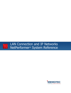 LAN Connection and IP Networks