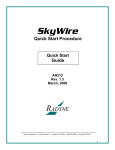 An213 Rev 1-3 SkyWire Quick Start Procedure