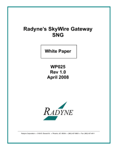 SkyWire SNG Solutions