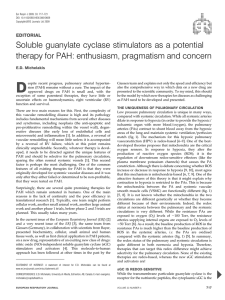 Soluble guanylate cyclase stimulators as a potential
