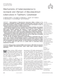 Mechanisms of heteroresistance to isoniazid and rifampin of Mycobacterium