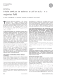 Inhaler devices for asthma: a call for action in a EDITORIAL