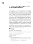 In vitro susceptibility testing and totally drug-resistant tuberculosis