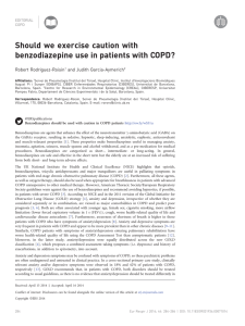 Should we exercise caution with benzodiazepine use in patients with COPD?