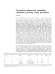 Pulmonary radioaerosol mucociliary clearance in primary ciliary dyskinesia