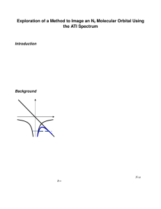 Exploration of a Method to Image an N 2 Molecular Orbital Using the ATI Spectrum