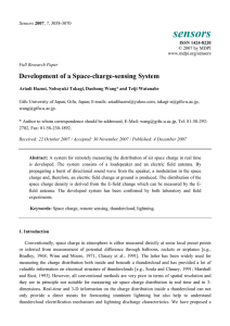 Development of a Space-charge-sensing System