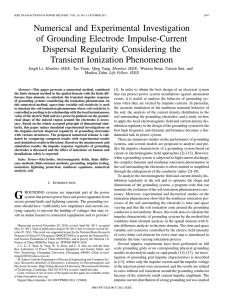 Li, J., T. Yuan, Q. Yang, W. Sima, C. Sun, and M. Zahn, Numerical and Experimental Investigation of Grounding Electrode Impulse-Current Dispersal Regularity Considering the Transient Ionization Phenomenon , IEEE Transactions on Power Delivery, Vol. 26, No. 4, pages 2647-2658, October, 2011