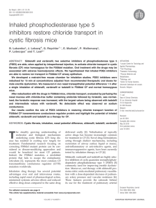 Inhaled phosphodiesterase type 5 inhibitors restore chloride transport in cystic fibrosis mice