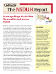 NSDUH The Report Underage Binge Alcohol Use