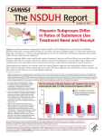 NSDUH The Report Hispanic Subgroups Differ