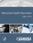 Behavioral Health Barometer Utah, 2013
