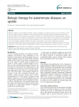 Biologic therapy for autoimmune diseases: an update Open Access