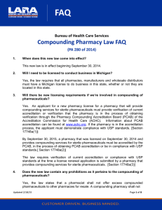 FAQ Compounding Pharmacy Law FAQ  Bureau of Health Care Services